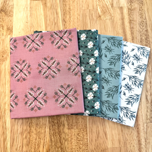 "Beetles and Leaves"- 1/2 yard Cuts Bundle