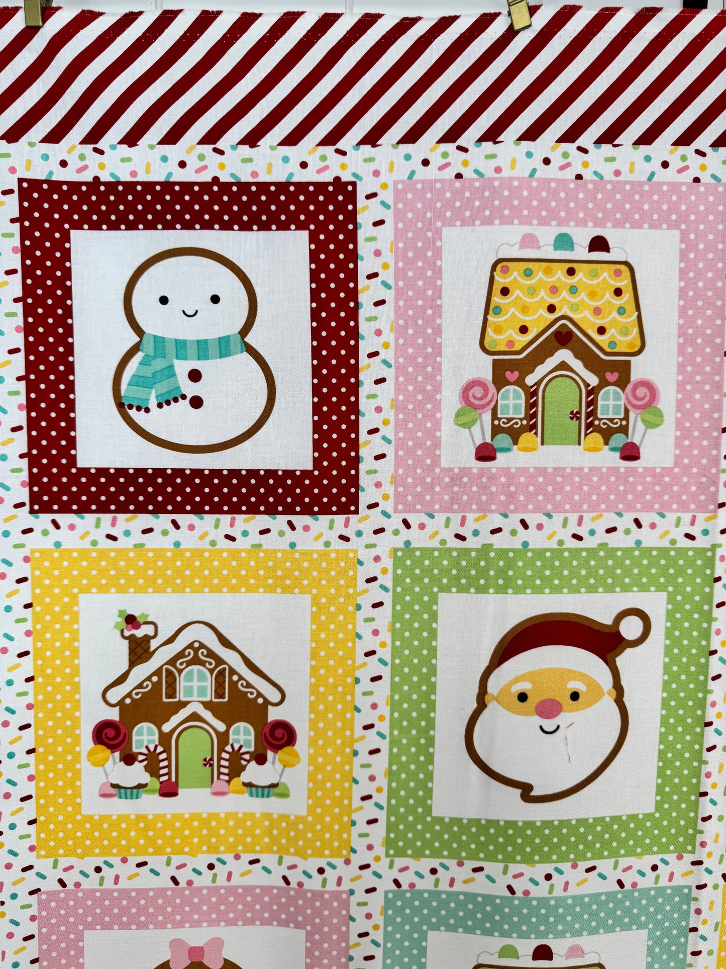 Gingerbread Friends Panel- Gingerbread Kisses