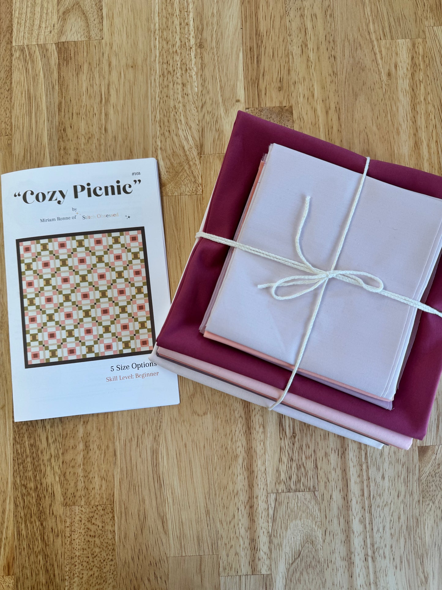 Pleasantly Purple Cozy Picnic Quilt Kit