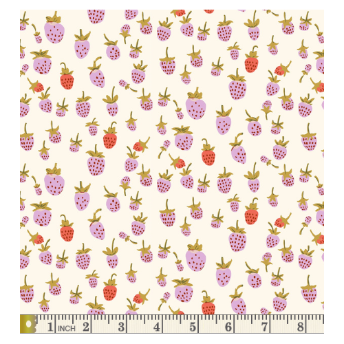 "Lilac Strawberry" 108" Wide Back- 1/2 yard