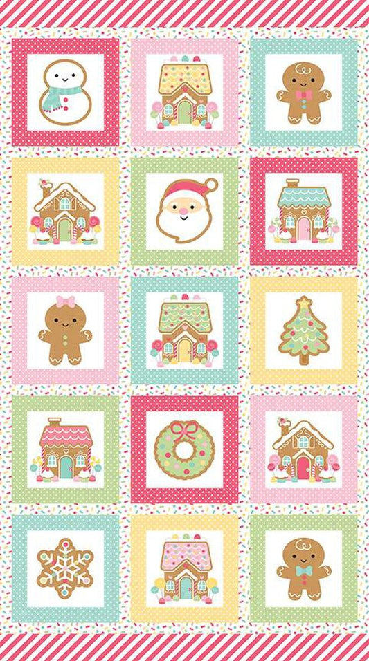Gingerbread Friends Panel- Gingerbread Kisses