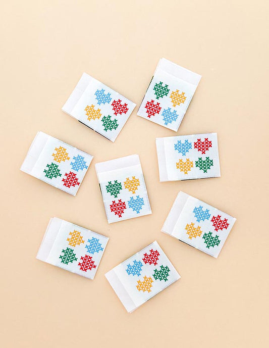 Minki Kim HeartStitch Folded Woven Labels