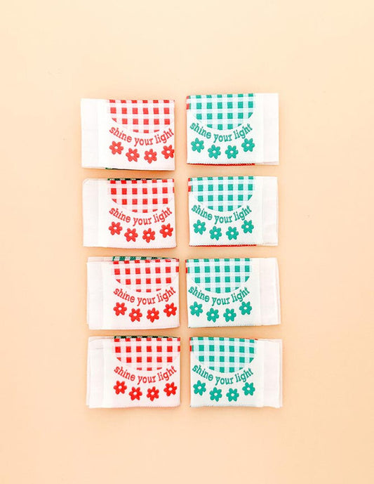 Minki Kim Shine Your Light Folded Woven Labels