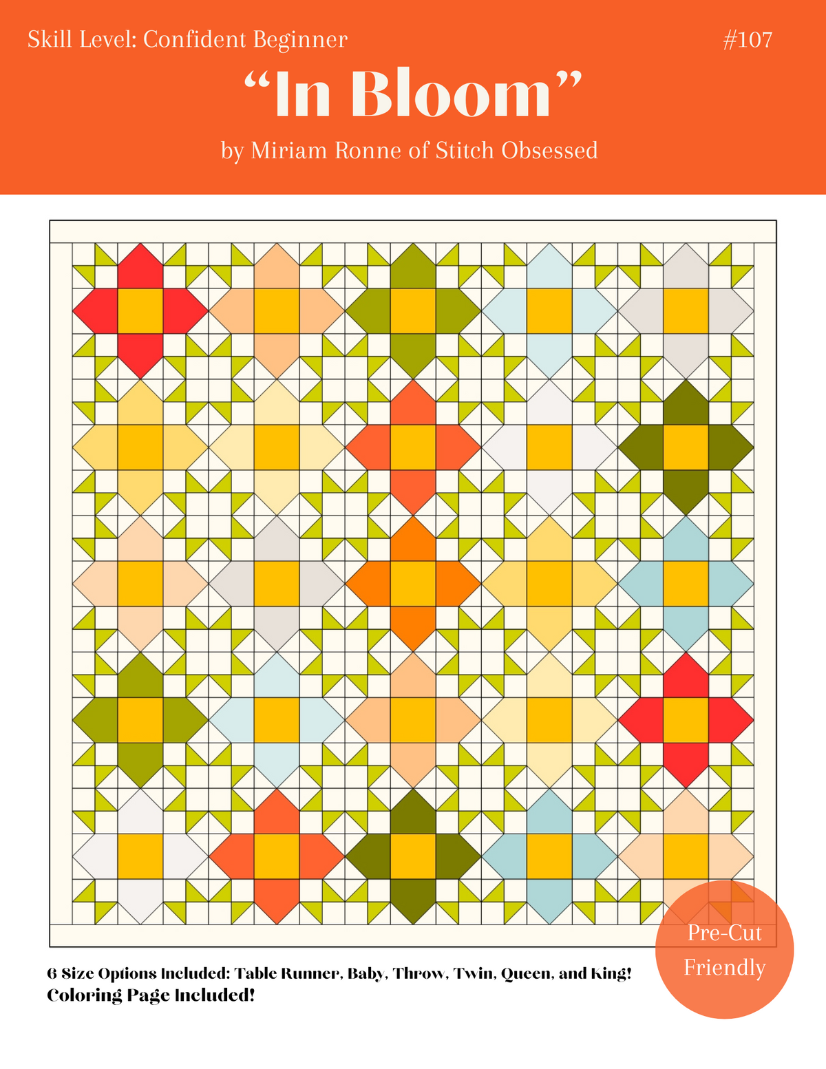 Pdf Pattern Quilting In Bloom Quilt Pattern- PDF Copy – Stitch Obsessed