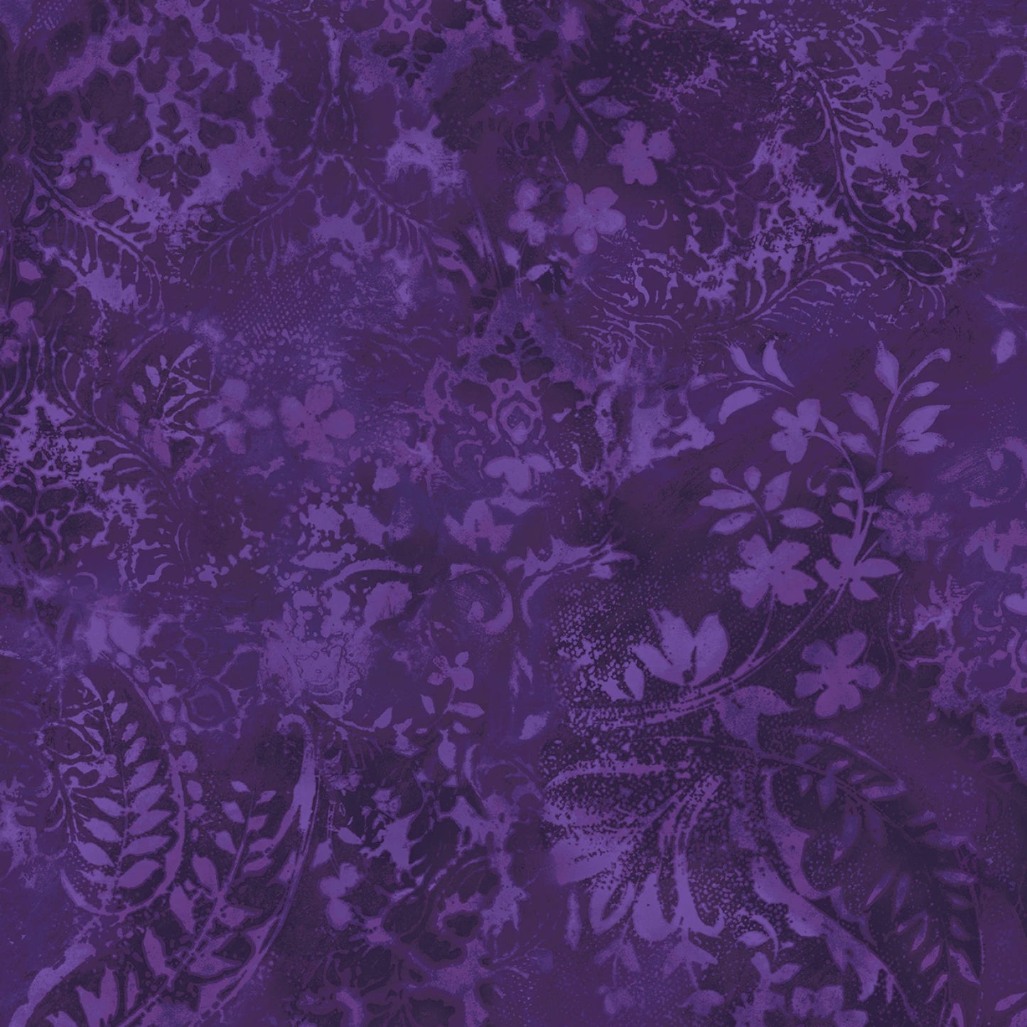 Purple Vintage Damask 108" Wide- 1/2 yard