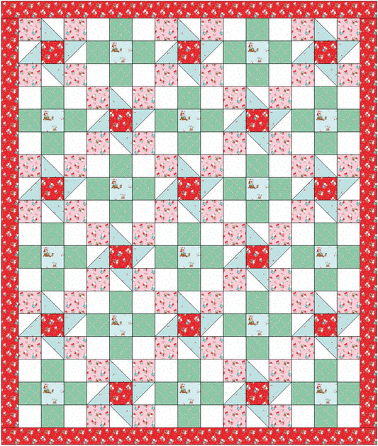"Whimsical Woodland" Cottage Twirl Quilt Kit