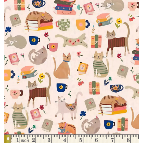 "Beige Cats, Books, and Coffee"- 3 Wishes