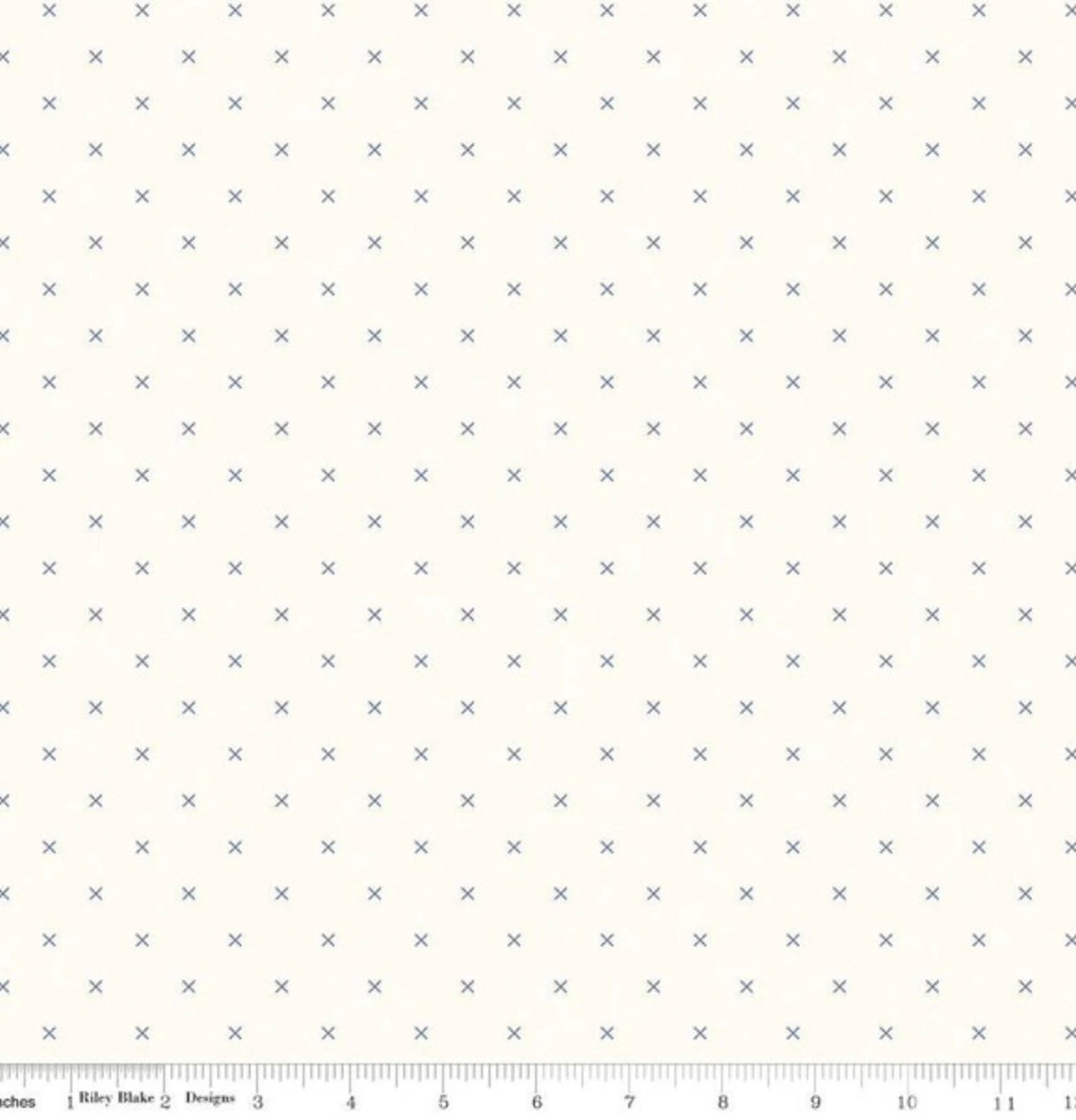 "Bee Backgrounds Cross Stitch Blue"-RBD