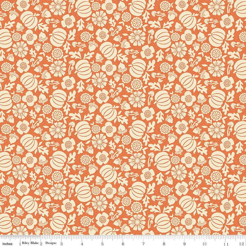 "Autumn Afternoon Pumpkins Orange"-RBD