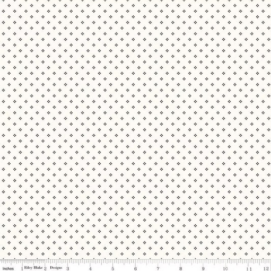 "Midnight Meadow Calico Cream"-RBD