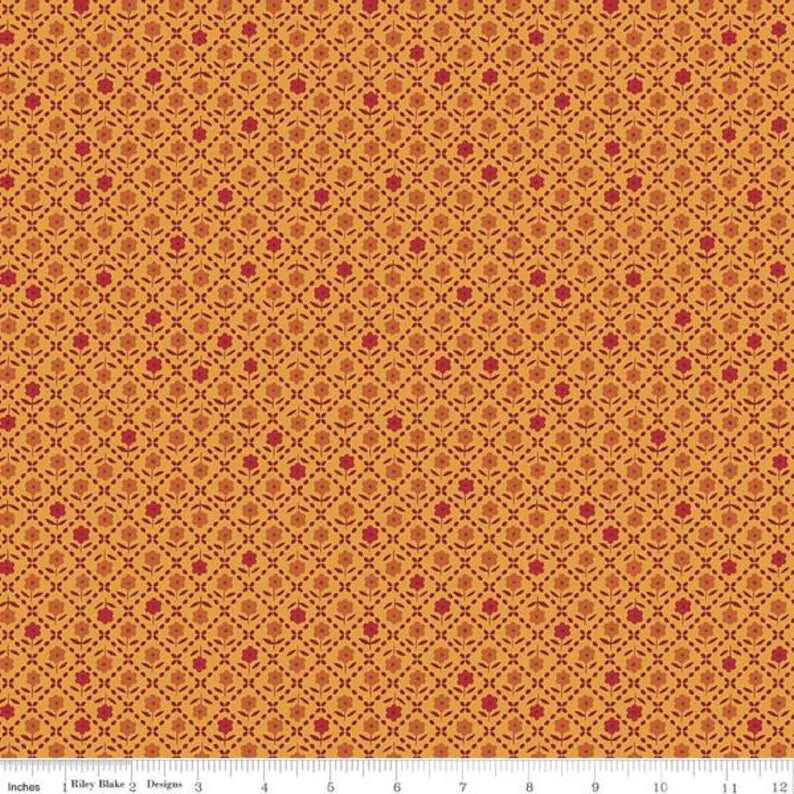 "Bee Plaids Zinnia Autumn" by Lori Holt-RBD