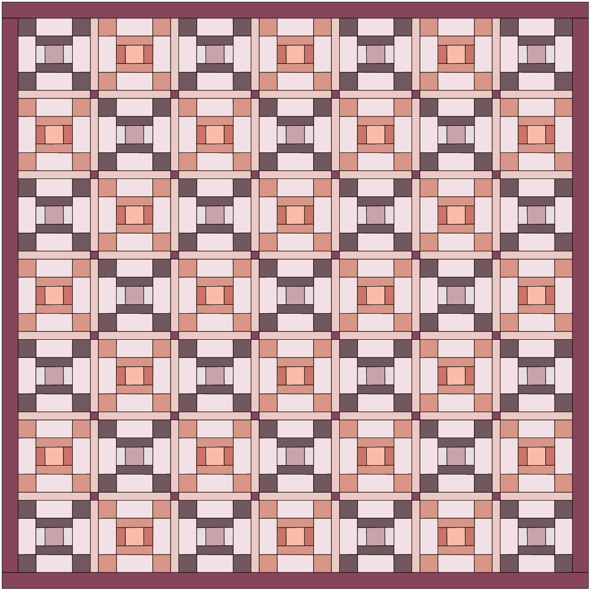 Pleasantly Purple Cozy Picnic Quilt Kit